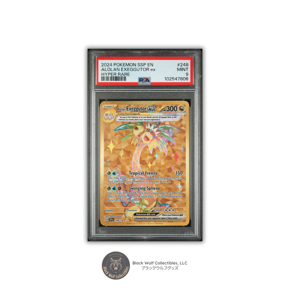 PSA 9 | 2024 POKEMON SSP EN-SURGING SPARKS 248 ALOLAN EXEGGUTOR EX HYPER RARE