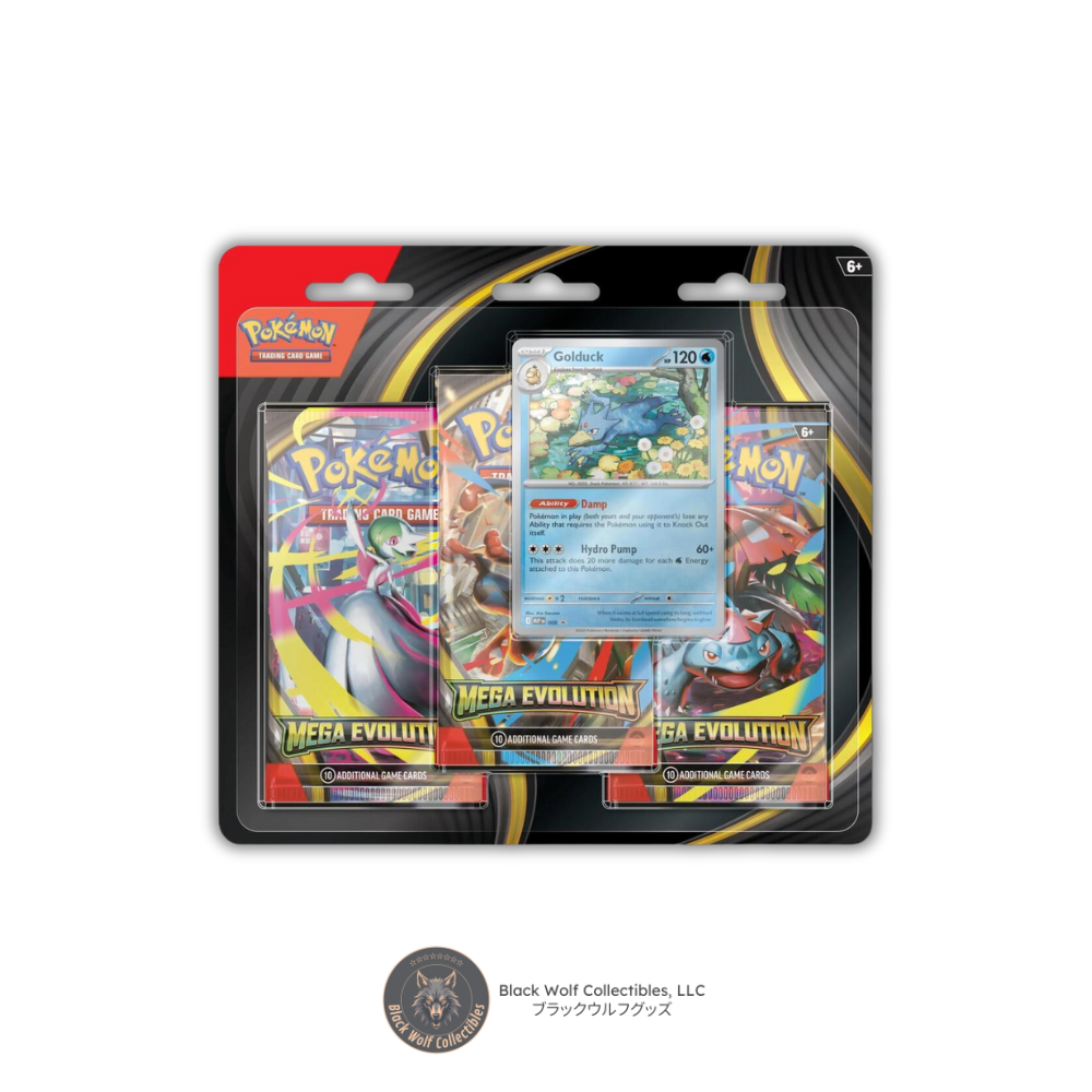 Mega Evolution: 3-Pack Blister (Random Variant)