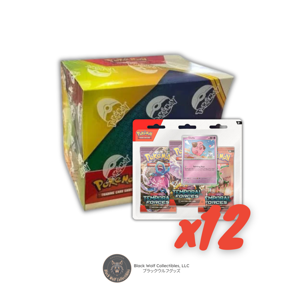 pokemon 3 card display Pokemon Temporal Forces 3 Booster Blister Assortment