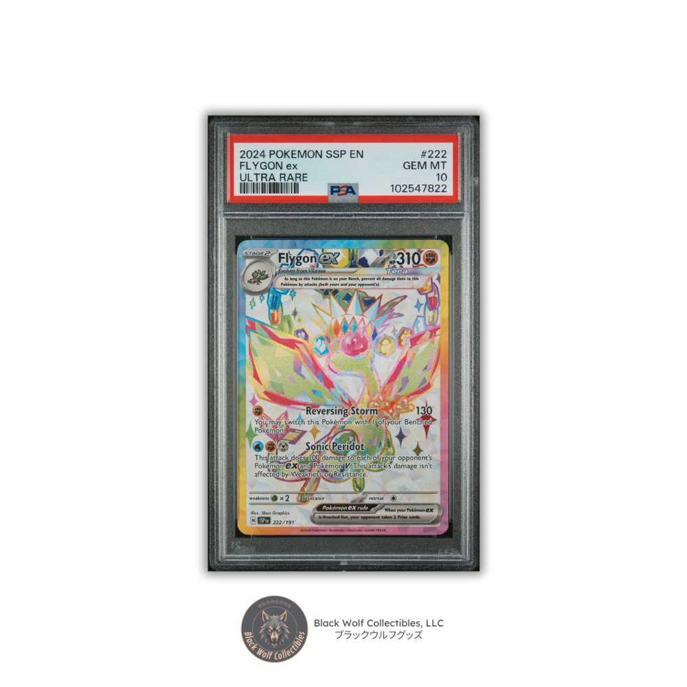 PSA 10 | 2024 POKEMON SSP EN-SURGING SPARKS 222 FLYGON EX ULTRA RARE