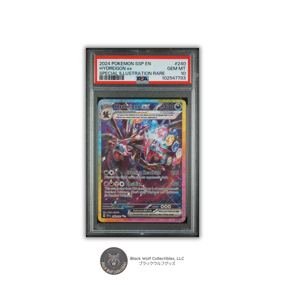 PSA 10 | 2024 POKEMON SSP EN-SURGING SPARKS 240 HYDREIGON EX SPECIAL ILLUSTRATION RARE