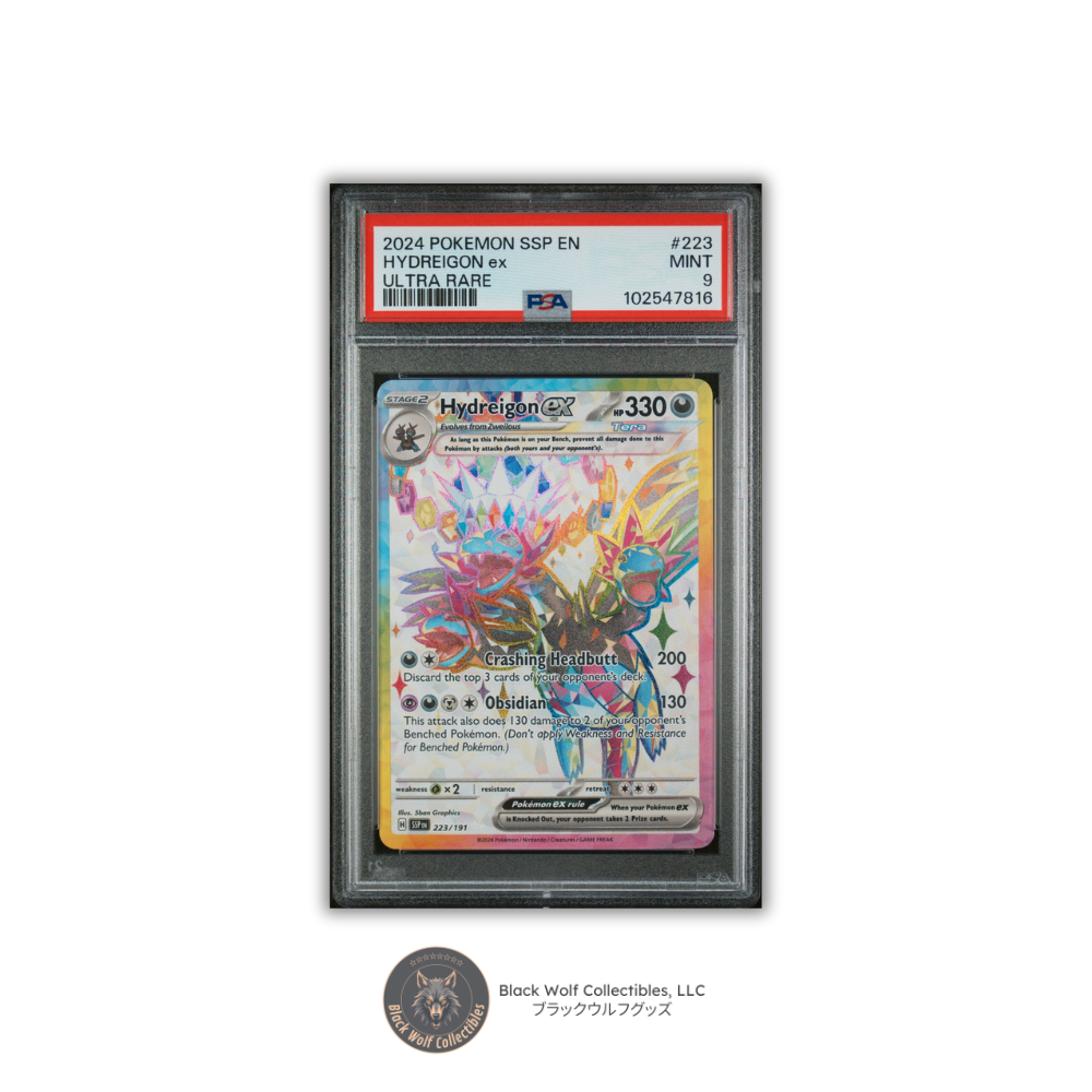 PSA 9 | 2024 POKEMON SSP EN-SURGING SPARKS 223 HYDREIGON EX ULTRA RARE