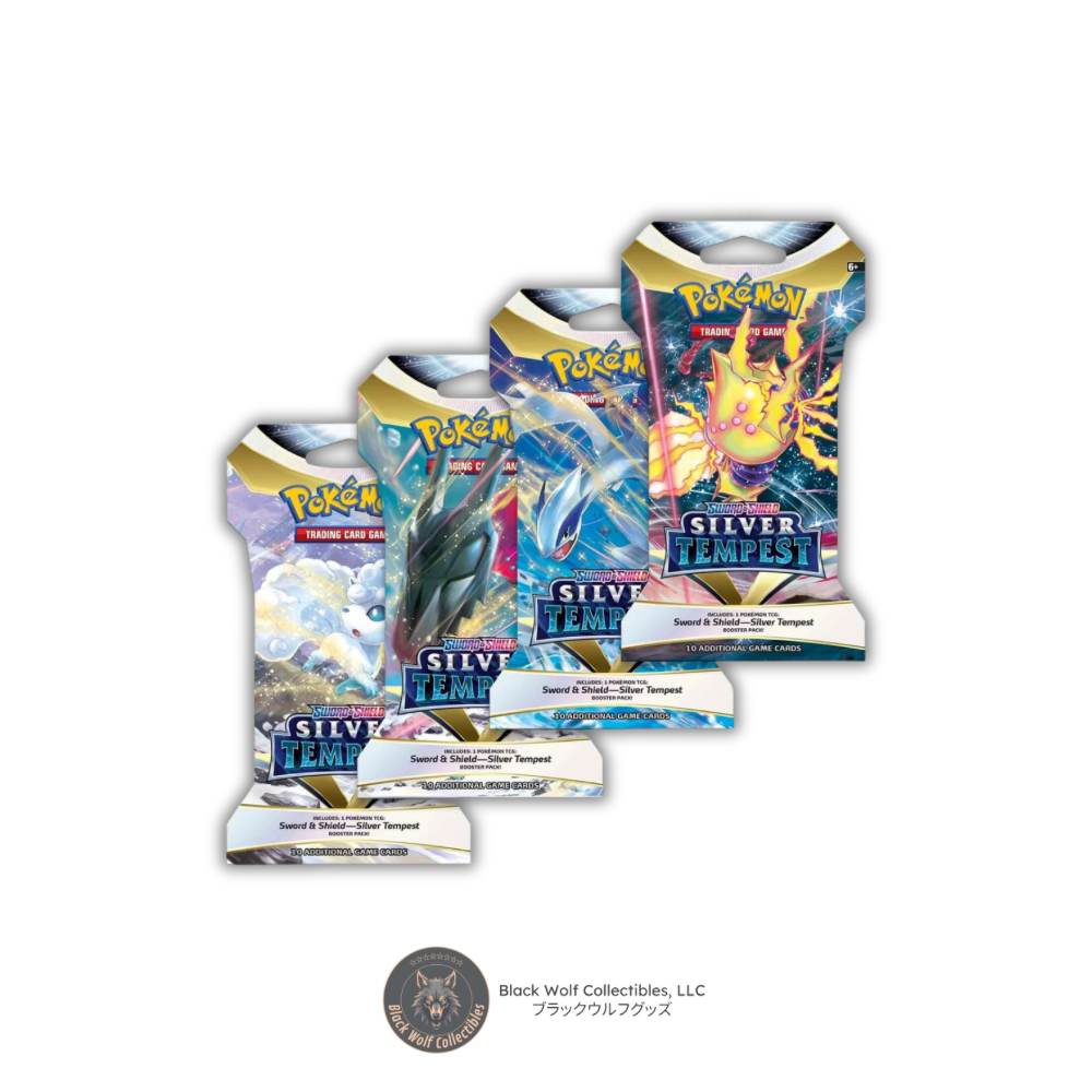 Silver Tempest: Sleeved Booster Pack Art Bundle (Set of 4) – Black Wolf Collectibles LLC