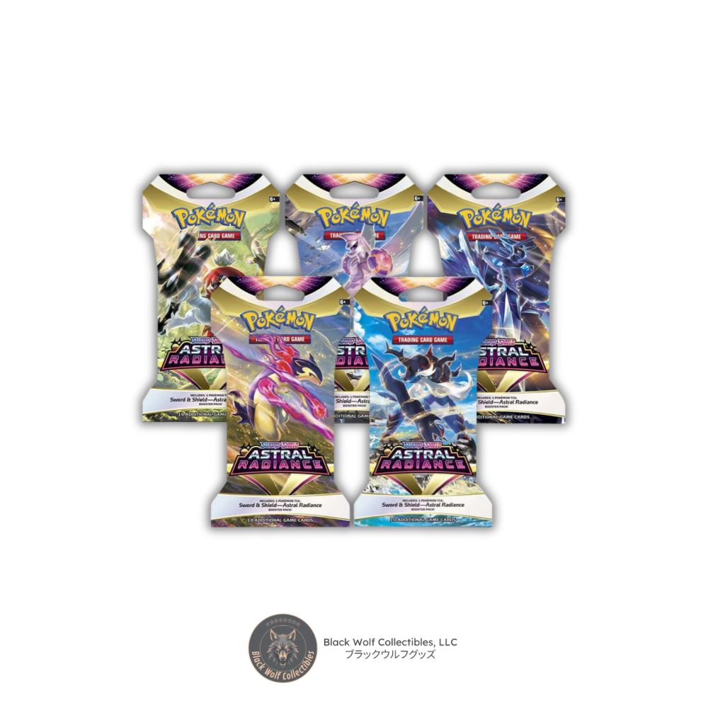 Astral Radiance: Sleeved Booster Pack Art Bundle (Set of 5) – Black Wolf Collectibles LLC