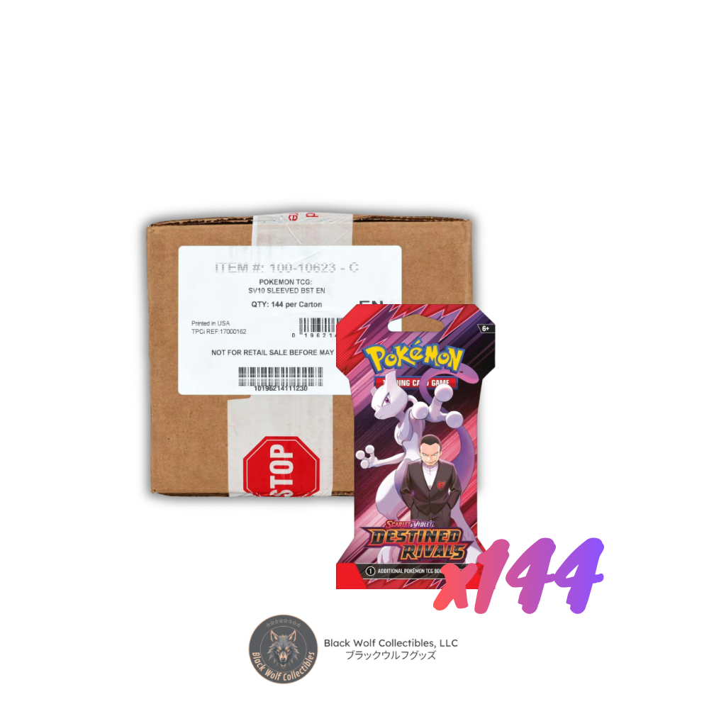 pokemon destined rivals sleeved booster pack Rivals: (Case) – Black Wolf Collectibles LLC Pack Options::Poliwrath (Heavy) Aug2026 Archaludon ex and Latias Nidorina - Legendary Collection