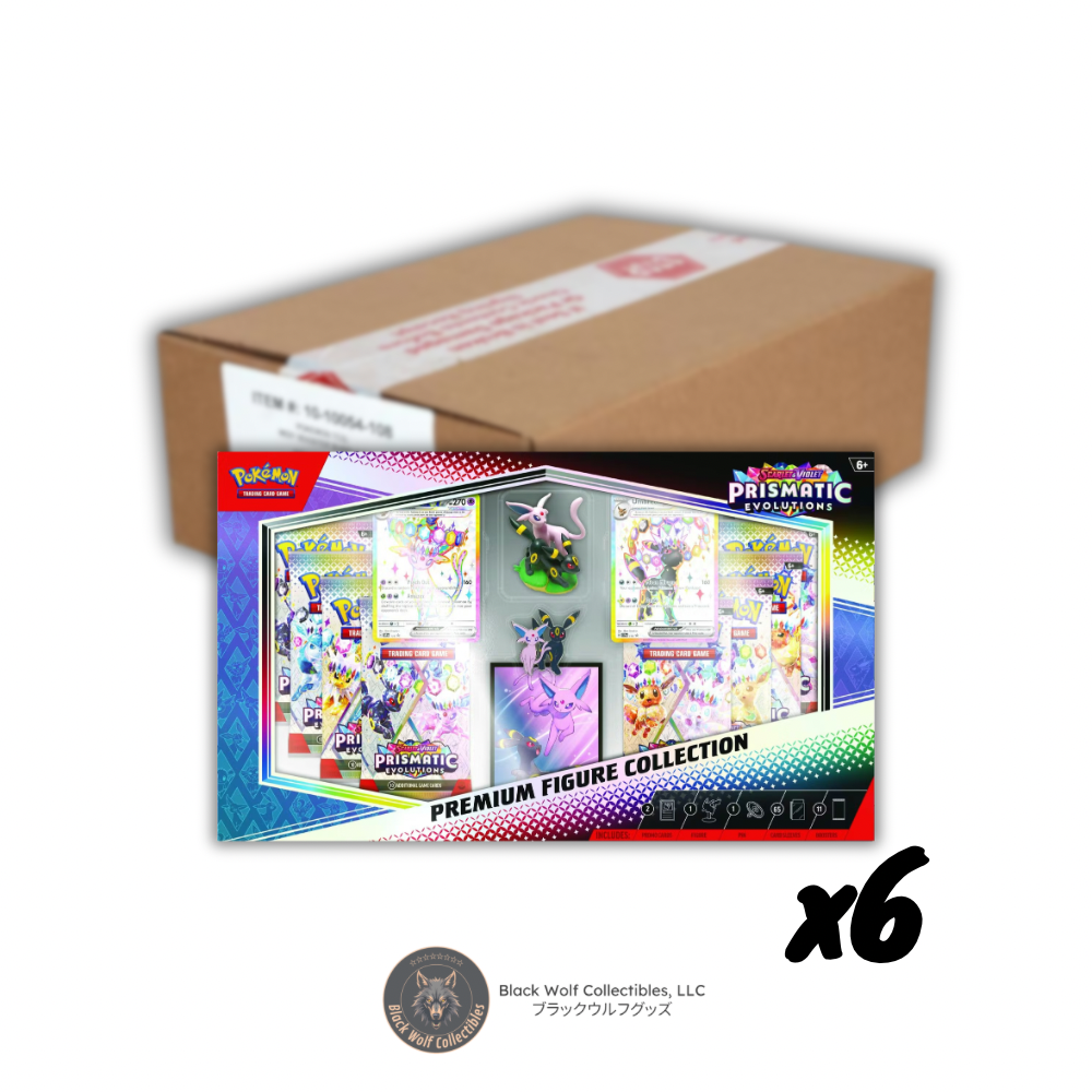 Prismatic Evolutions: Premium Figure Collection (Case)  Black Wolf  Collectibles LLC