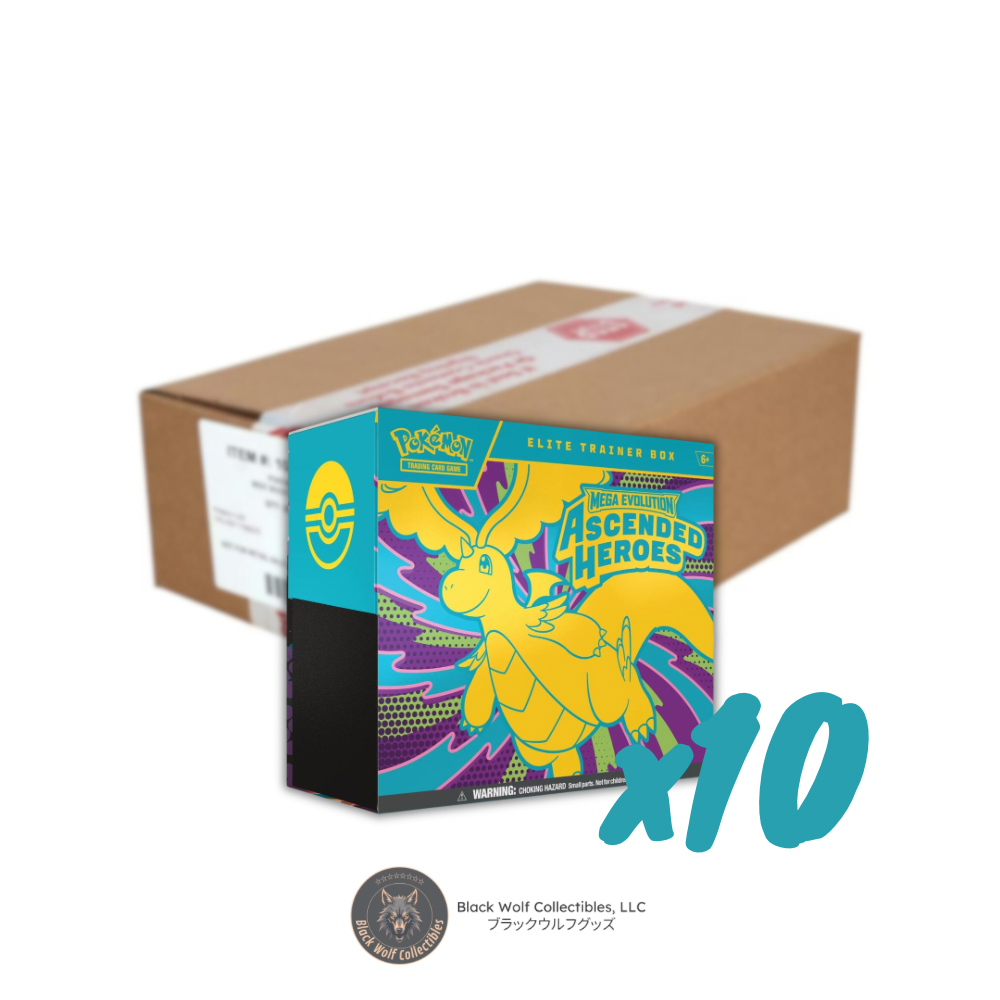 海外限定　ELITE TRAINER BOX ASCENDED HEROES Ascended Heroes: Elite Trainer Box (Case) – Black Wolf