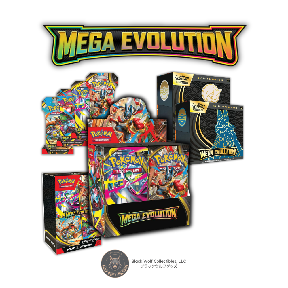 Mega Evolutions: Mega Bundle Black Wolf Collectibles LLC Mega Evolutions: Mega Bundle Black Wolf Collectibles LLC