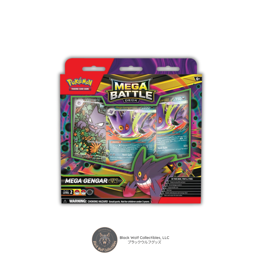 Mega Battle Deck (Mega Gengar ex) Black Wolf Collectibles LLC Mega Battle Deck (Mega Gengar ex) Black Wolf Collectibles LLC
