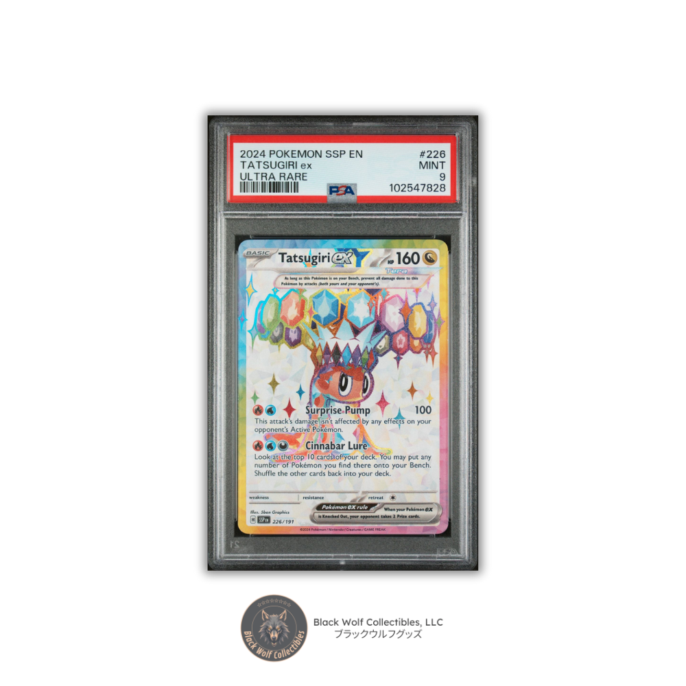 PSA 9 | 2024 POKEMON SSP EN-SURGING SPARKS 226 TATSUGIRI EX ULTRA RARE