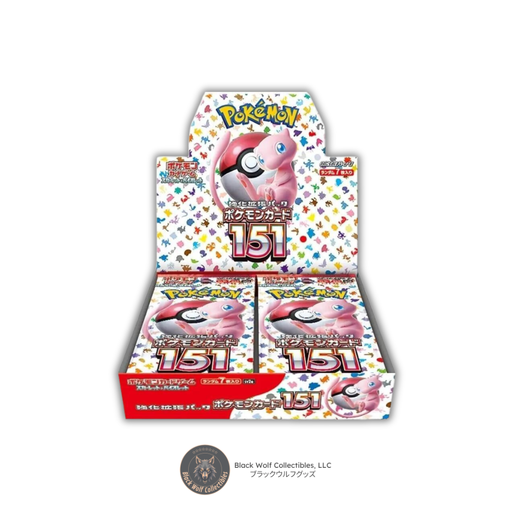 Pokmon 151: Booster Box (Japanese) Black Wolf Collectibles LLC Pokmon 151: Booster Box (Japanese) Black Wolf Collectibles LLC