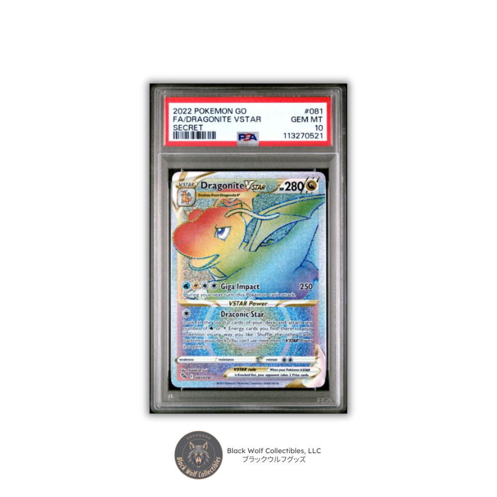 PSA 10 | 2022 POKEMON GO #081 FA/DRAGONITE VSTAR SECRET
