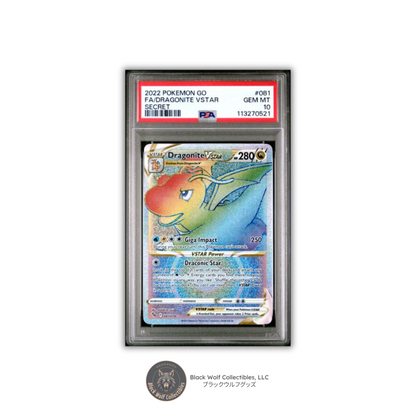 PSA 10 | 2022 POKEMON GO #081 FA/DRAGONITE VSTAR SECRET