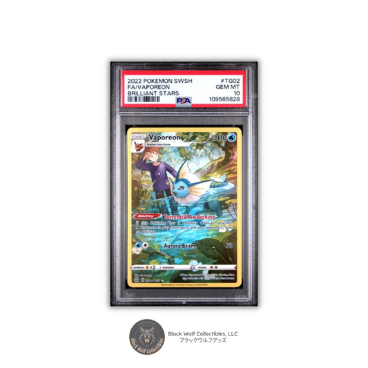 PSA 10 | 2022 POKEMON SWORD & SHIELD BRILLIANT STARS #TG02 FA/VAPOREON BRILLIANT STARS
