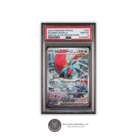 PSA 10 | 2023 POKEMON PAR EN-PARADOX RIFT #251 ROARING MOON ex SPECIAL ILLUSTRATION RARE