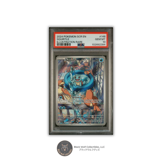 PSA 10 | 2024 POKEMON SCR EN-STELLAR CROWN #148 SQUIRTLE ILLUSTRATION RARE