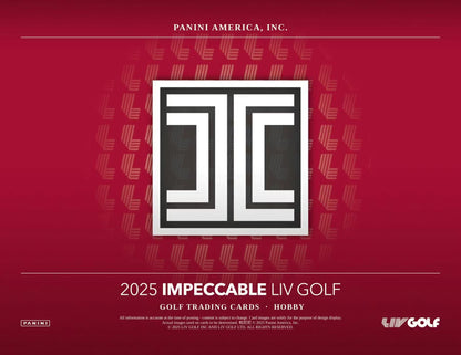 2025 Panini Impeccable LIV Golf Hobby Box