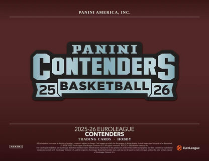 2025/26 Panini Contenders EuroLeague Basketball Hobby Box (Case)