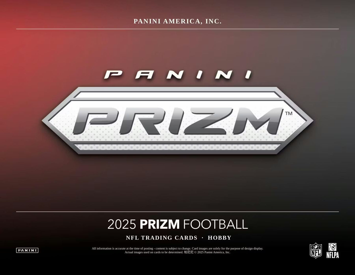 2025 Panini Prizm Football Hobby 12-Box Case