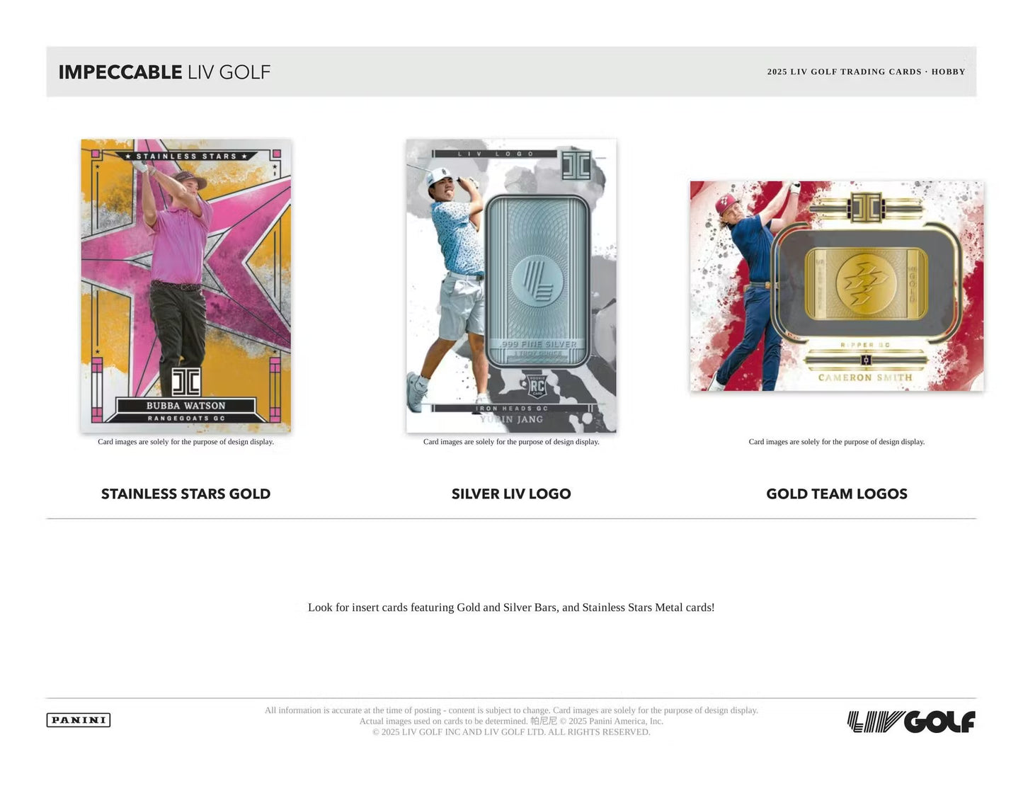 2025 Panini Impeccable LIV Golf Hobby Box