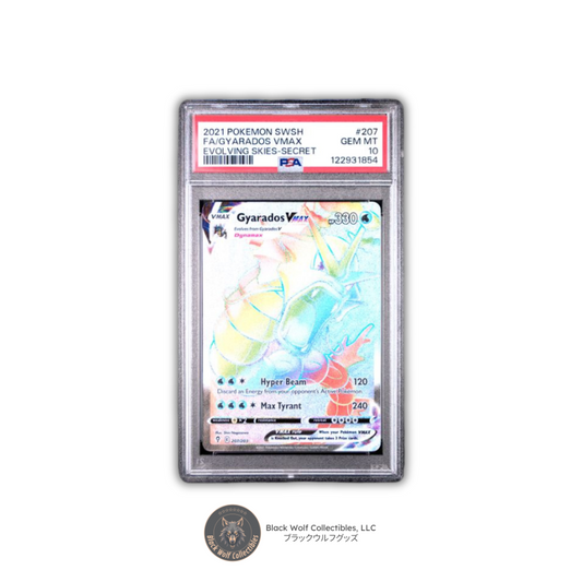 PSA 10 | 2021 POKEMON SWORD & SHIELD EVOLVING SKIES 207 FULL ART/GYARADOS VMAX SECRET