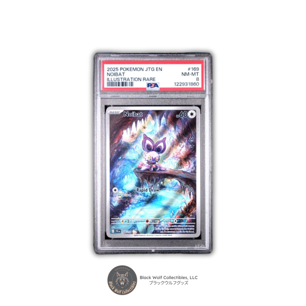 PSA 8 | 2025 POKEMON JTG EN-JOURNEY TOGETHER #169 NOIBAT ILLUSTRATION RARE