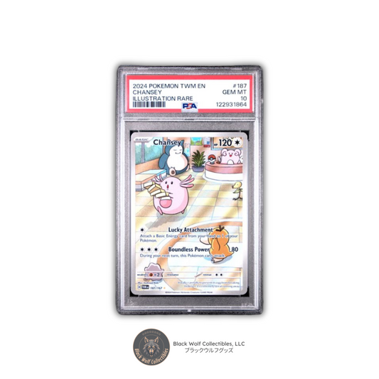 PSA 10 | 2024 POKEMON TWM EN-TWILIGHT MASQUERADE #187 CHANSEY ILLUSTRATION RARE