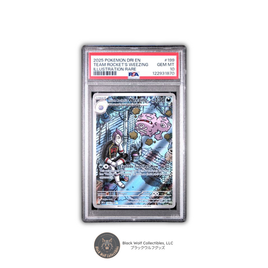 PSA 10 | 2025 POKEMON DRI EN-DESTINED RIVALS #199 TEAM ROCKET'S WEEZING ILLUSTRATION RARE