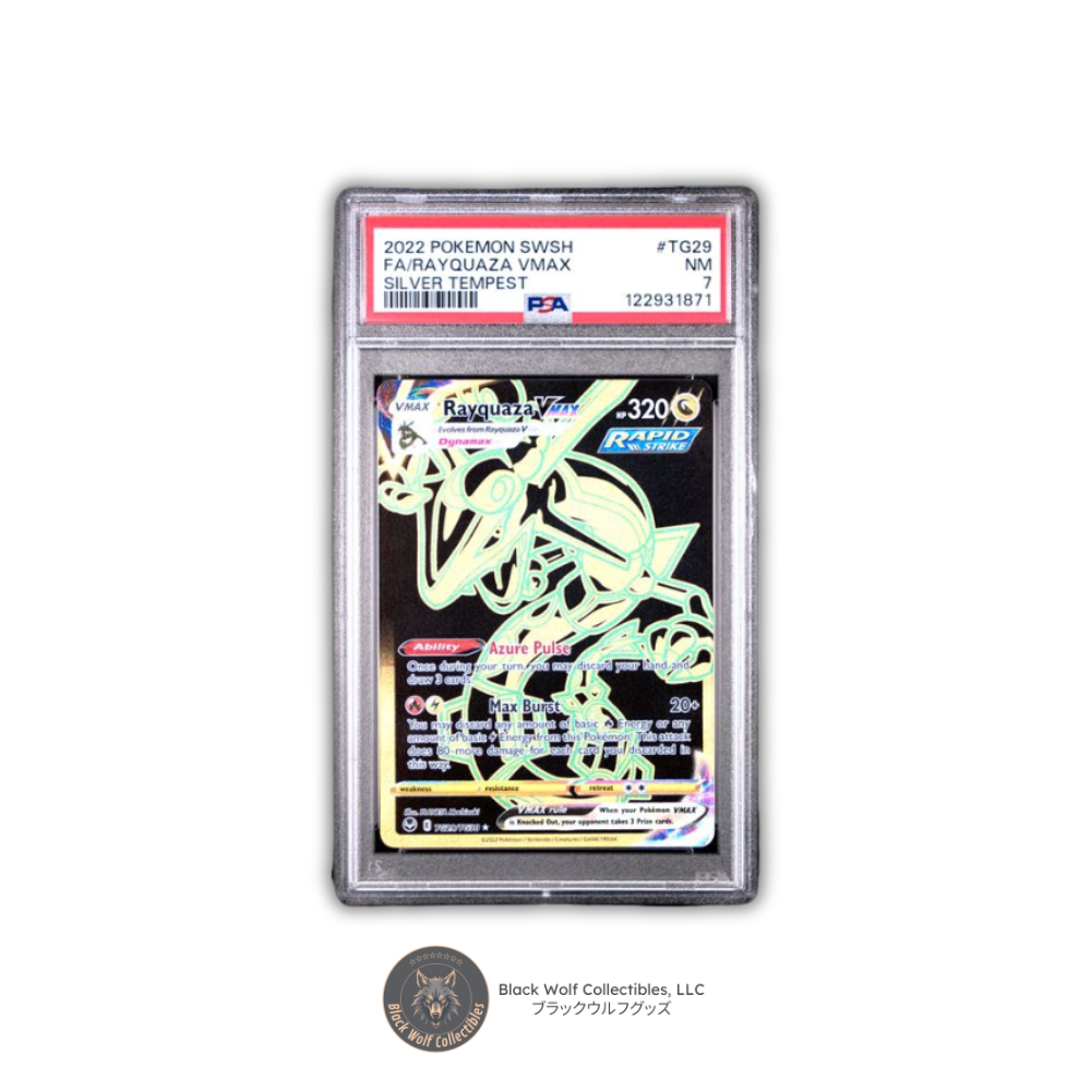 PSA 7 | 2022 POKEMON SWORD & SHIELD SILVER TEMPEST #TG29 FA/RAYQUAZA VMAX SILVER TEMPEST