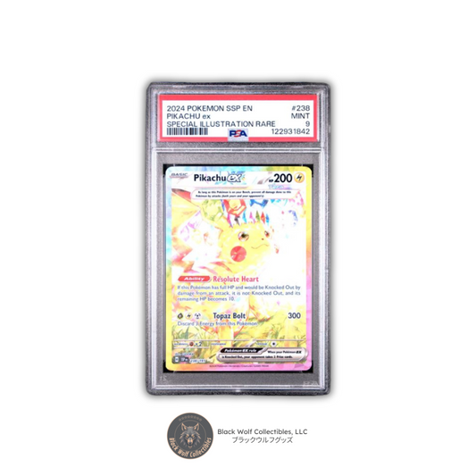 PSA 9 | 2024 POKEMON SSP EN-SURGING SPARKS #238 PIKACHU ex SPECIAL ILLUSTRATION RARE