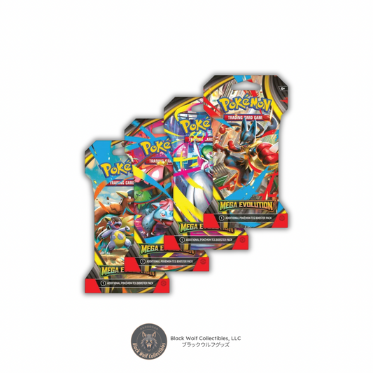 Mega Evolutions: Sleeved Booster Pack Art Bundle (Set of 4)