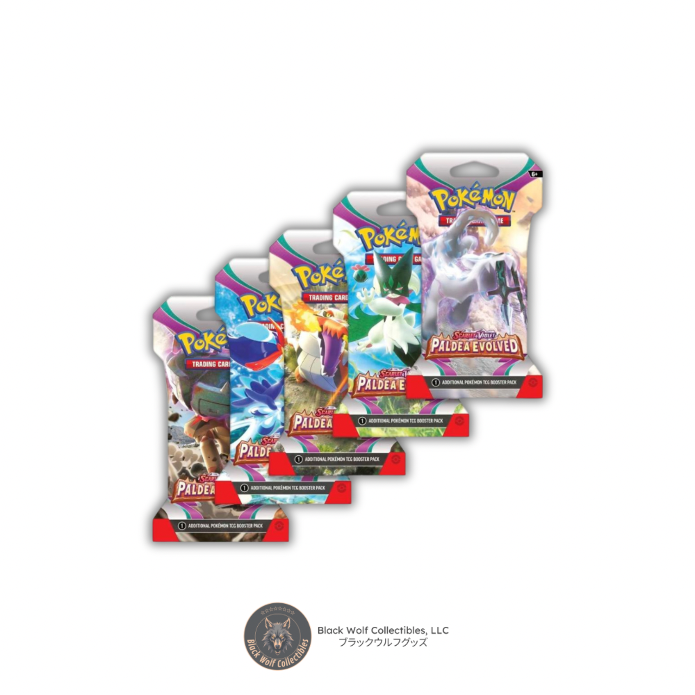 Paldea Evolved: Sleeved Booster Pack Art Bundle (Set of 5)