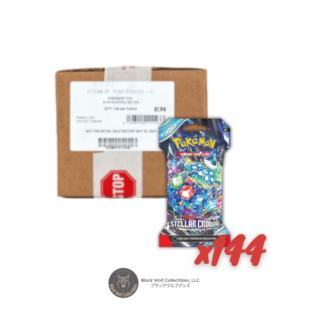 booster box stellar crown Crown: Sleeved Pack (Case) – Black Wolf Collectibles LLC providing trainers with the Master Category_Trading Card Games Clothing size:XL Yugioh Frightfur Fluffal Deck