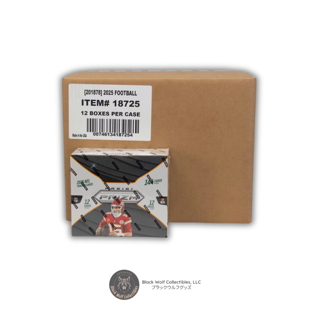 2025 Panini Prizm Football Hobby 12-Box Case